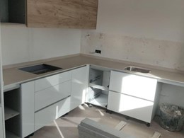 Bianco laminam encimera